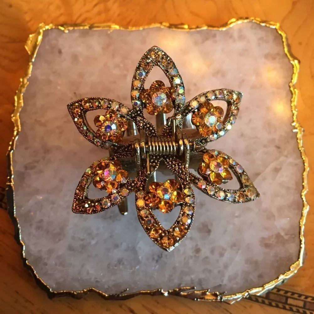 REALLY GORGEOUS Bright Gold Hair Clip!!!